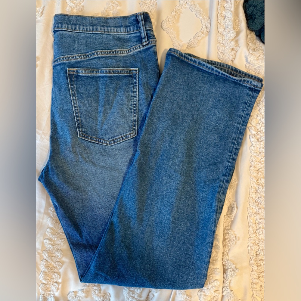 Kids Old Navy Boot Cut built in flex jeans 18 Husky great used